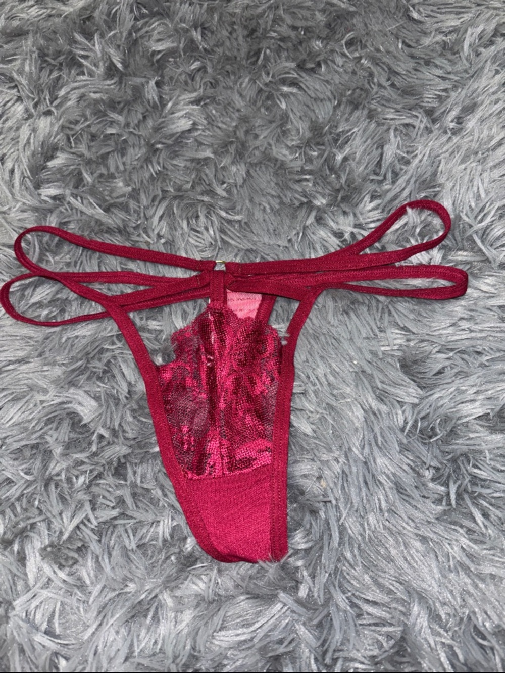 Strappy red Thong Panties NWT women’s sexy lace panty